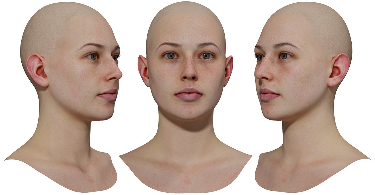 3D Female Head